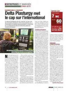 DELTA PLASTURGY MET LE CAP SUR L’INTERNATIONAL