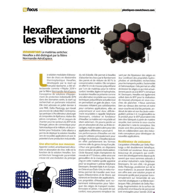 HEXAFLEX DAMPENS VIBRATIONS